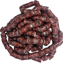 SAZ DEKOR® Identify Bands with Number Dove Foot Bands for Most Adult Birds Poultry Duck Coffee-image-77