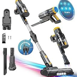 Cordless Vacuum Cleaner for DeWALT 20v MAX Battery, 6 in 1 Stick Self-Standing Vacuum Cleaners with 350W 40Kpa 3 suction,180° Foldable Rod Lightweight Handheld Vacuum for Hardwood Floor Pet(No Battery-image-72
