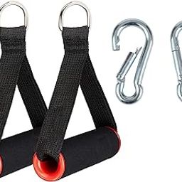Exercise Cable Machine Extension Chain, LAT Pull Cable Extension Weight Machine Chain, Multi-use Pulldown Attachment Accessories for Pulley System, Home Gym (Gym Handle + Carabiner)-9