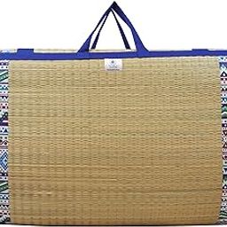 Home Tex Life Kora Grass Cushion Sleep Healthy, Easy Portable and Folding Mat (20mm_5 X 6 Ft, Africana)-22