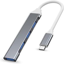 USB C Hub,USB C to USB Hub with 4 Port,Aluminum Dongle USB Type C Adapter Compatible with MacBook Pro/Air,iPad Pro,Dell,XPS,Surface Pro,USB Flash Drives,Mobile HDDand Other USB-C Devices-12
