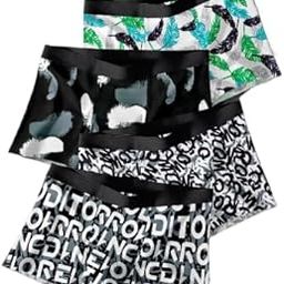 Men's Underwear Trunk Pack of 4 Briefs Regular Fit Nylon Innerwear for Men Lightweight, Stretchable & Quick-Dry Fabric (Multicolor Pack of 4)-image-63