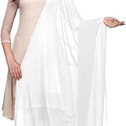 Chiffon Dupatta for Women, Scarf Wrap Chunni Casual Dupatta-17