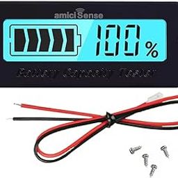 amiciSense 8~70V Battery Capacity Indicator | Voltage & Charge Percentage Display | Compatible with Lead Acid, Lithium-Ion, and Lithium Iron Phosphate Batteries-23