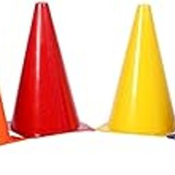 ZEDI Sports Football Training Training Agility Cone Marker Soccer Cones, Saucer Cone 6 inches (Set of 10) with Multi Color-picture-20