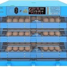 TM&W-Hatching machinaries- fully Automatic Incubator Automatically Turn The Eggs Chickens Ducks quail etc- (Egg-Incubator-BLUE-192)-19