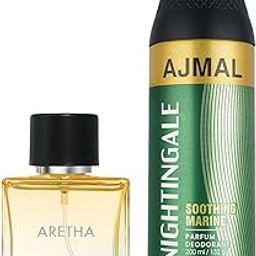 Ajmal Aretha EDP for Women 100ml & Nightingale Deodorant for Men & Women 200ml Combo pack of 2 (Total 300ml)-picture-27