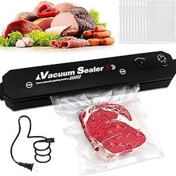 Krevia 2 in1 Electric Vacuum Sealer for Food Storage | Automatic Packing Sealing Machine with 10 food Bags | Household Kitchen Fresh Keeping food sealer Dry Moist Air sealing system (Black-1Pcs)-12