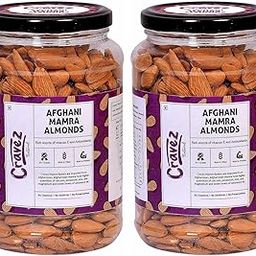cravez Natural Almonds Mamra -1Kg - Super Saver Box - Pack of 2 (Grade A ++ Nuts, Premium,Rich In Oil, Imported) Richest Natural Source of Vitamins, Magnesium & Protien | Special Mamra Badam Giri-image-23