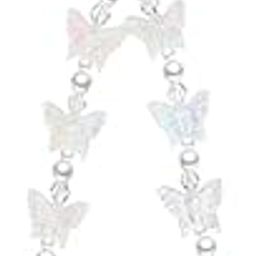 TRACY Butterfly Phone Strap Lanyard, Birthday Gift for Girl, White-image-6