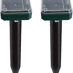 2 pcs Solar Ultrasonic Snake Pest Repeller for Lawn/Garden/Yard Home | Color- Green-image-46