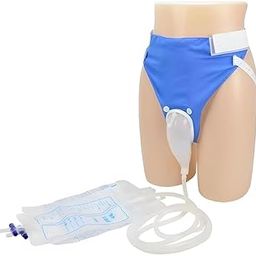 Virza trade Urine Collector Bag with Ergonomic Design for Elderly Men – Medical Grade Silicone Urinal System with Pure Cotton Triangle Pants, Easy to Clean, Reusable Incontinence Solution-image-87