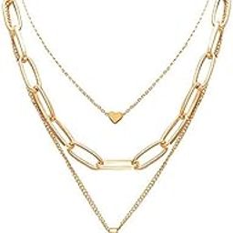 Glitzy Bold Chain Gold Plated Necklace For Women/Girls-image-14