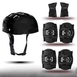 Prikli Multi Sport Gear for Kids Small (7-15 yrs) Cycling Kit | Color-Black Skating Cycling Safety kit-picture-22