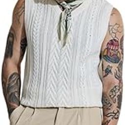 snitch Bordeaux Men's Sweater | Sleeveless Cable Knit Design | 100% Cotton, Breathable Fabric, Lightweight, Casual Wear-picture-5
