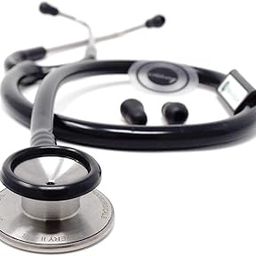 IS IndoSurgicals Silvery Ii-Ss Stethoscope (Black)-19