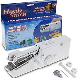 THORTON Sewing Machine Handy Stitch Electric Mini Portable Cordless Stitching Handheld Manual Sillai Machine Portable White Sewing Machine For Home Tailoring, Hand Machine-image-17