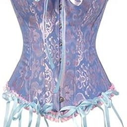 tage Corset Top Gothic Corsets Steampunk Bustier Lace Up Corsage Plus Size Bustiers Carnival Holiday Party Club Costumes-image-34