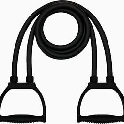 Fitaura 25kg Resistance Tube for Workout | Heavy Toning Tube for Home Gym | Exercise Band for Men & Women | Strength Training, Weight Loss, Full Body Fitness (Black)-image-34