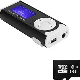 Drumstone (𝗦𝗽𝗲𝗰𝗶𝗮𝗹 𝟭𝟬 𝗬𝗲𝗮𝗿𝘀 𝗪𝗮𝗿𝗿𝗮𝗻𝘁𝘆) Portable MP3 Player with 8GB SD Card, LED Flashlight, Long Battery Life, Back-Clip Design, Earphones Included – Compact and Durable-picture-48
