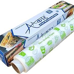 Aakar 20 Meters Food Wrapping Butter Paper | Greaseproof & Biodegradable | Parchment Paper for Roti, Snacks & Baking | Premium Quality Food Wrap | Eco-Friendly & Safe for Daily Use-11