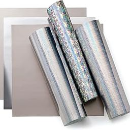 Cricut Holographic Permanent Vinyl | Silver | 30.5 cm x 30.5 cm (12 inches x 12 inches) | 6 x Self-Adhesive Vinyl Sheets | Compatible with All Cricut Machines-image-29