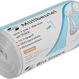 DEISS Universal Plus Bin Liners with Carry Handle 25 L-image-22