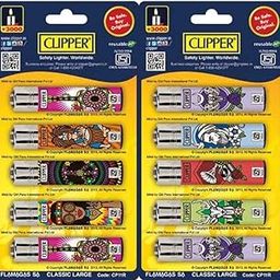 Clipper CP-11 Refillable Cigarette Gas Lighter (Mix Colors) (Pack of 10 Pcs)-picture-0