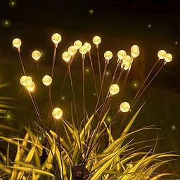 hardoll Solar Lights Outdoor 6 LED Crystal Ball Lamp for Home Garden Waterproof Decoration (Warm White-Pack of 1, Flashing & Steady Mode)-image-26