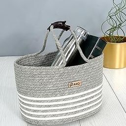 Pano Polypropylene Rectangle Tiffin Basket Carry Bag, Storage Basket, Picnic Basket, Lunch Bag, Tiffin Basket, Handbag For Lunch Box And Water Bottle, (13 X 9 X 9 Inches)- Lite Grey-picture-30