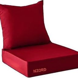 NZORD Sofa Foam Cushions Set Waterproof & Fade Resistant Deep Seat and Back Cushions with Removable Covers Outdoor Seat Cushion Set for Chairs and Sofas-image-24