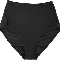 Women High-Waisted Swimwear Bottom, Black, Tummy Control-picture-28