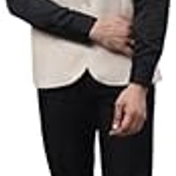 Men's Cream Wool Medium Nehru Sleeveless Jacket With Welt Pockets-image-93