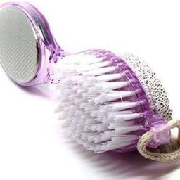 kunya 4 In 1 Foot Filer With Pedicure And Manicure Brush Multi Use Pedicure Paddle Brush (Cleanse, Scrub, File And Buff) Pedicure Tool-25