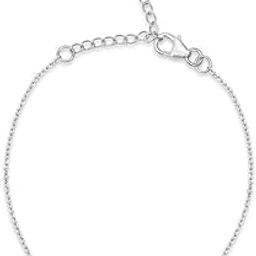 925 Sterling Silver Cubic Zirconia Leaf Rhodium Plating Chain Bracelet | Gift for Women and Girls | With Certificate of Authenticity and 925 Hallmark|Mother's Day-image-30
