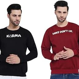 Cotton Round Neck Full Sleeve Sweatshirt for Men's - Combo Set-image-78