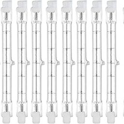 ATORSE® 10Pcs Tube Light R7S Warm White 2800K Halogen Tubes for Work Security Style D-30