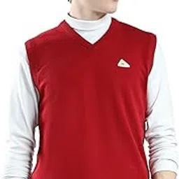 monte carlo Men Regular Fit V Neck Solid Pull On Closure Sleeveless Sweater | Warm Layering Vest | Casual Winter Knitwear | Stylish Sleeveless Sweater | Winter Sweater for Men's-picture-37