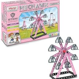 Mechanix Zephyr Carnival,Building Blocks,Construction Set,for Girls 6 Yr+,Pink-28