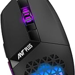 Ant Plus Ghost 10 Gaming Mouse, Wired RGB Backlit Ergonomic Office Laptop Mouse, 7 Responsive Buttons for Windows/Mac/Linux/Chrome-23
