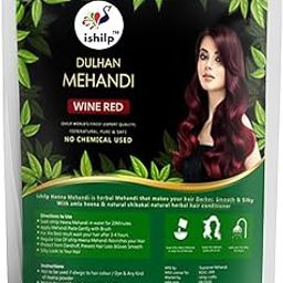 iShilp Henna for Women Multi color (500g, WINE RED)-image-42