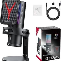 Verilux® Gaming USB Microphone,Noise Cancellation Condenser mic for Streaming, Podcast, Twitch, YouTube, Discord, iPhone, iPad,PC,Computer,PS4,PS5,Mac-Black-image-24