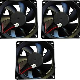 TM&W DC Axial Case Cooling Fan. SIZE : 8x8x2.5cm, 80x80x25mm, SUPPLY VOLTAGE : 12VDC, Color : Black | Cooling Fan useful for egg incubator Mini cabinet (12v dc fan pack of 3 pc)-picture-5