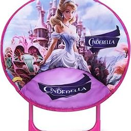 Ramson India Children's Camping Chair Moon Chair Foldable Children's Folding Chair Indoor and Outdoor Easy to Carry for Toddler Girls Boys Kids Cartoon Cindrella Pattern Folding Chair (Cindrella)-image-96