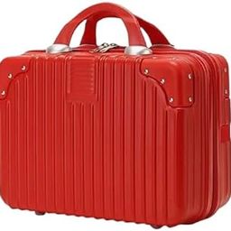 Portable Makeup Travel Case Hand Luggage, Mini ABS Carrying Makeup Case Suitcase with Elastic Band,Makeup Bag Travel Cosmetic Bag(Random Colour)-image-11