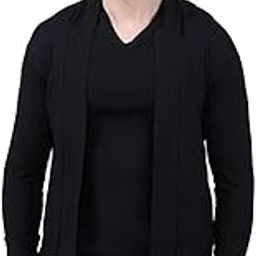 Men's Cotton Long Sleeves Slim Fit Open Long Hood Cardigan Stylish and Comfortable Wardrobe Essential-image-76