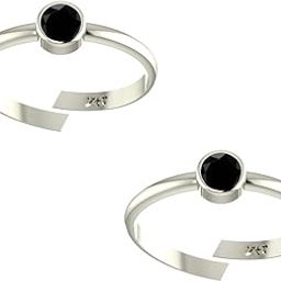 Peenzone 92.5-925 Sterling Silver Cubic Zirconia Toe Ring Leg Finger Rings for Women Girls-image-92