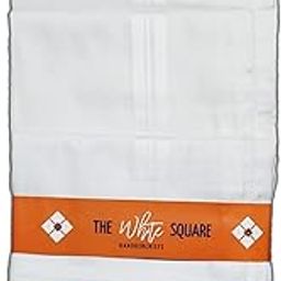 Premium Men's White 100% Cotton Handkerchiefs Big Size Pack of 3-image-9