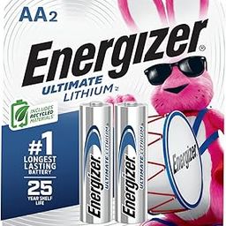 Energizer AA Lithium Batteries 2 Pack Lasts 9 Times Longer, Silver, Medium (EVEL91BP2)-16