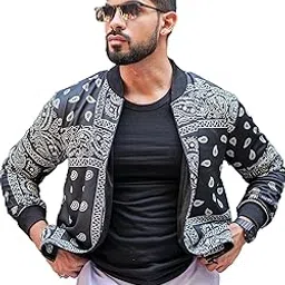 gritstones Men Boho Print Bomber Jacket-picture-18